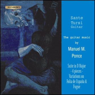 Manuel Ponce - Sante Tursi guitar / Suite in D major, Four Pieces, Variations on Folia d'Espana & Fugue
